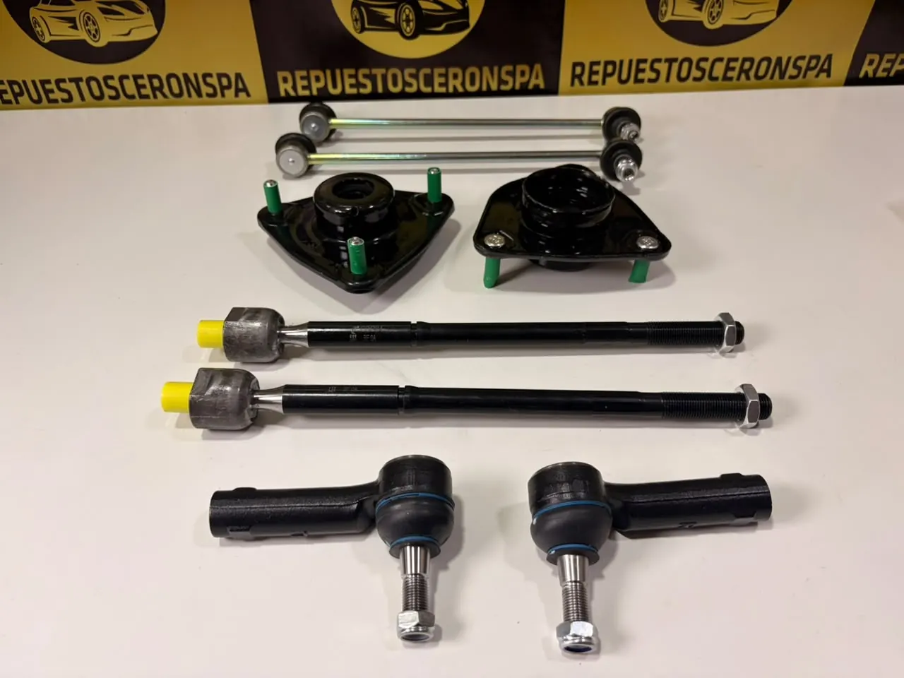 Kit tren delantero: bieletas, bases de amortiguador, axiales y terminales, foto 2 de 5